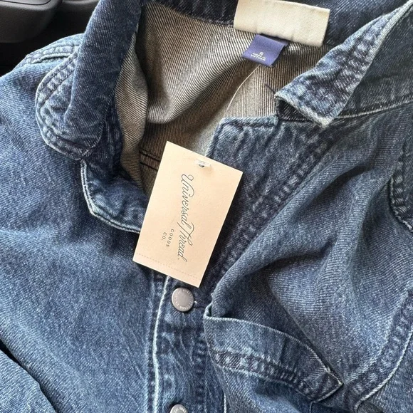 Women's Long Sleeve Denim Romper - Universal Thread Size 6 Brand New - Picture 5 of 8